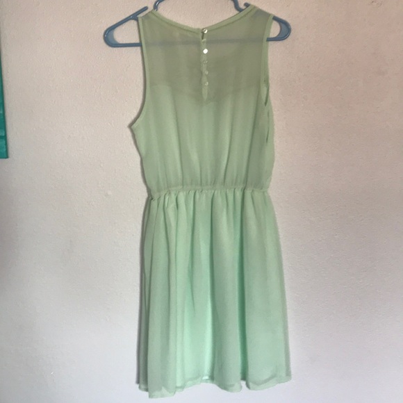 Maison Jules Dresses Mint Green Embroidered Dress Poshmark